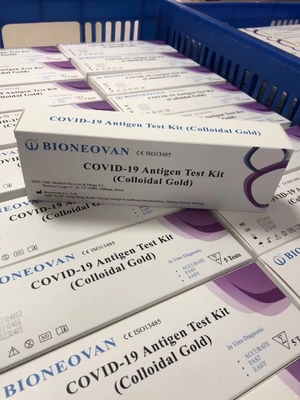 50 Tes Koloid Gold Swab Test Kit COVID-19 Antigen Rapid Test