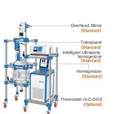 Ultrasonik Kaca Reaktor Break Hewan Sel Tanaman Sel Virus Emulsifikasi