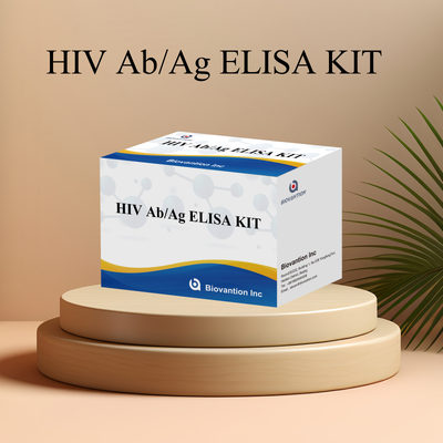Kit ELISA HIV Ab Ag Generasi ke-4 Biovantion dengan Sensitivitas Tinggi dan 96 Tes untuk Deteksi Dini