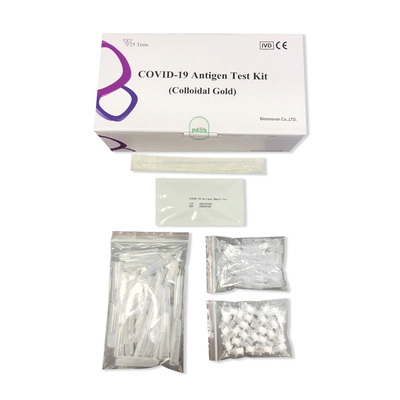 20 pcs Kit Deteksi Cepat Antigen Tes Cepat Tes COVID-19 15 Menit