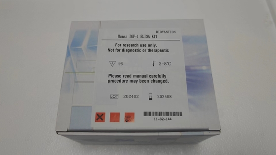 IGF-1 RUO elisa test untuk spesifisitas Serum/Plasma Assay 2-3 Jam ELISA Test Dijaga pada 2-8.C