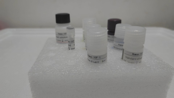 IGF-1 RUO elisa test untuk spesifisitas Serum/Plasma Assay 2-3 Jam ELISA Test Dijaga pada 2-8.C