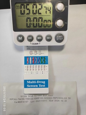 Kit Deteksi Imunoassay Cepat Tes Obat MTD/OPI/OXY/PPX/THC Virus Imunodefisiensi Manusia