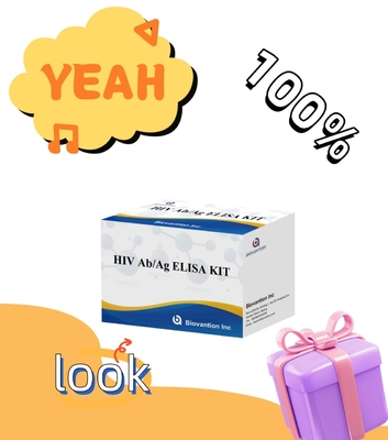 HIV Ab Ag Elisa Test Kits Dengan Umur 18 Bulan Dan Sensitivitas / Spesifisitas Tinggi
