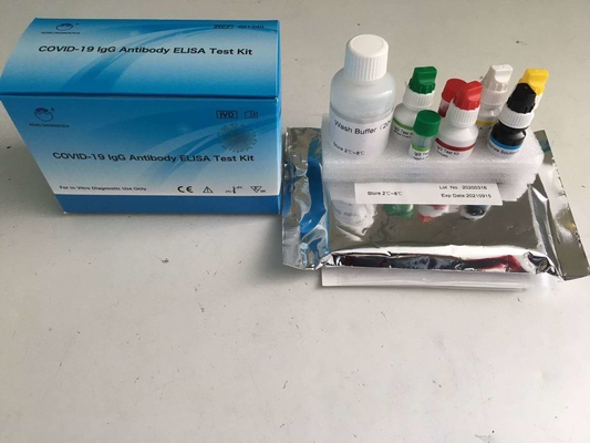 Covid-19 IgG ELISA TEST KIT Format Kit Assay Immunosorbent Terkait Enzim
