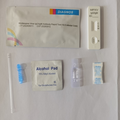 Monkeypox Virus IgG/IgM Antibodi Rapid Test Kit Serum Plasma Atau Seluruh Darah