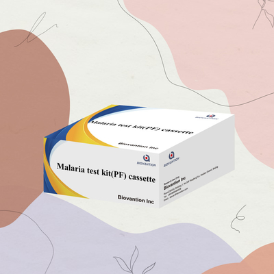 Malaria Pf Test Kit Rapid Test Reagent IVD mendeteksi reagen dengan akurasi tinggi untuk manusia