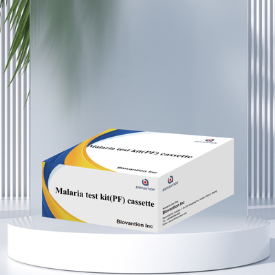 Malaria Pf Test Kit Rapid Test Reagent IVD mendeteksi reagen dengan akurasi tinggi untuk manusia