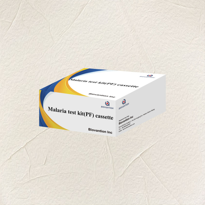 Malaria Pf Test Kit Rapid Test Reagent IVD mendeteksi reagen dengan akurasi tinggi untuk manusia