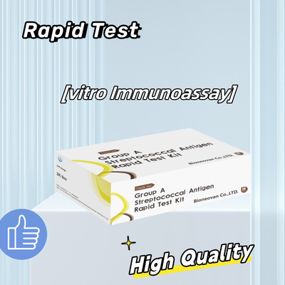 Keterangan tinggi GAS Groud A Stretococcal Antigen Rapid Test Kit 50 Tes Pembacaan Cepat