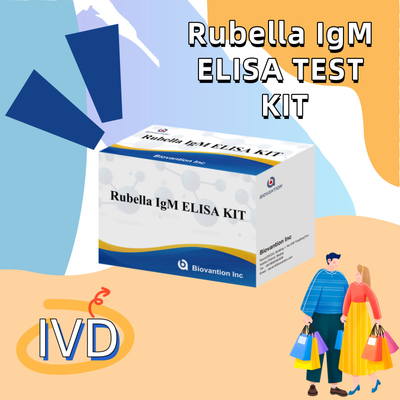 Elisa Test Kit Untuk Rubella Alat Deteksi IgM Untuk Rubella IgG Antibodi Dalam Penggunaan Manusia