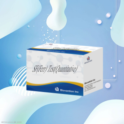 IVD Reagen SF Ferr Kit Tes ELISA Instrumen Veteriner Untuk Deteksi Kuantitatif Serum Ferritin Diagnosis