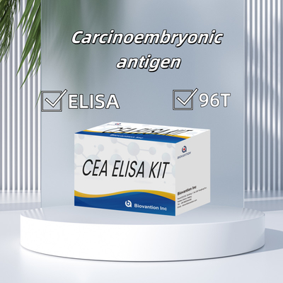 Reagen ELISA manusia CEA Kit Tes Elisa Kuantitatif Uji Darah Atau Serum 96T