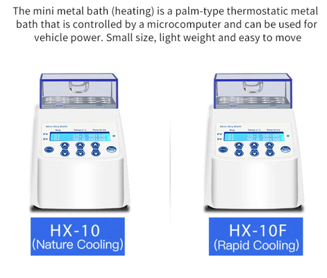 50W Mini Size Dry Bath Incubator Untuk Aplikasi Klinis dan Rumah Sakit RT 5 C hingga 100 C