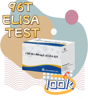 CRP akurat 0,1-300 Mg/L Elisa Test Kit Untuk Deteksi Sensitif Zat Biologis