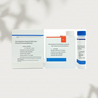 Sensitif Akurat Anti Streptolysin O Reagent ASO Test Kit Untuk Pengukuran Analyte yang Tepat