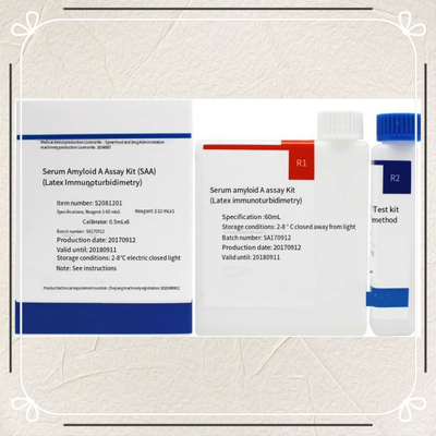 Pengukuran Kuantitatif yang Tepat dari Berbagai Biomarker dalam Berbagai Sampel Assay Immunoturbidimetric Serum Amyloid A SAA Assay Kit
