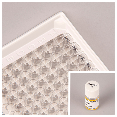 Tes IVD Anti-Mullerian Hormone AMH Elisa untuk deteksi pada manusia dengan tes 96