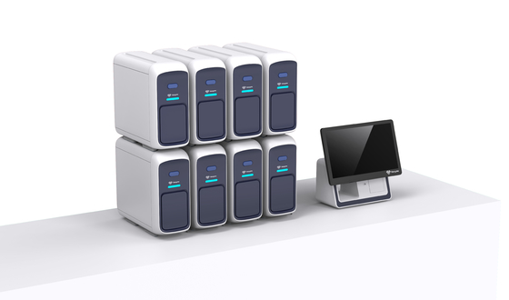 diagnostik laboratorium klinis Real Time PCR Respiratory Pathogen Detection System SARS CoV 2 influenza a B Assay Machine
