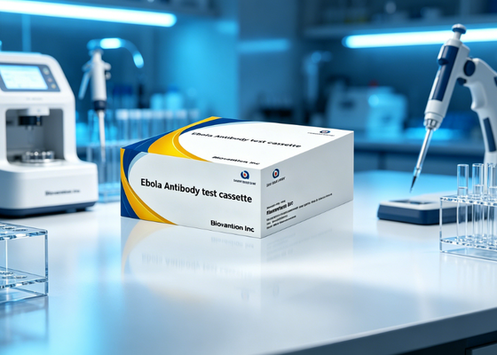 Strip tes cepat antigen virus Ebola yang cepat, hemat biaya, dan dapat disesuaikan. Tidak dapat dioperasikan dengan mesin dengan metode emas koloid